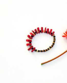 Sade Series – Coral Gemstone bracelet