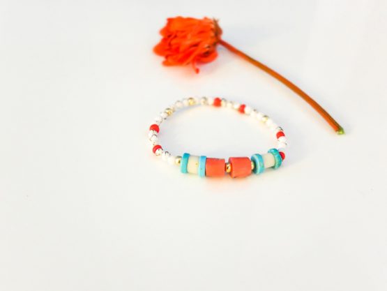 Ladé Series – Coral Gemstone Bracelet